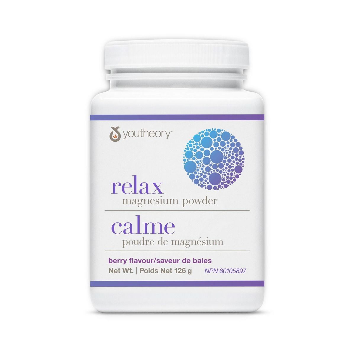 Youtheory Relax Magnesium Powder Berry 126g